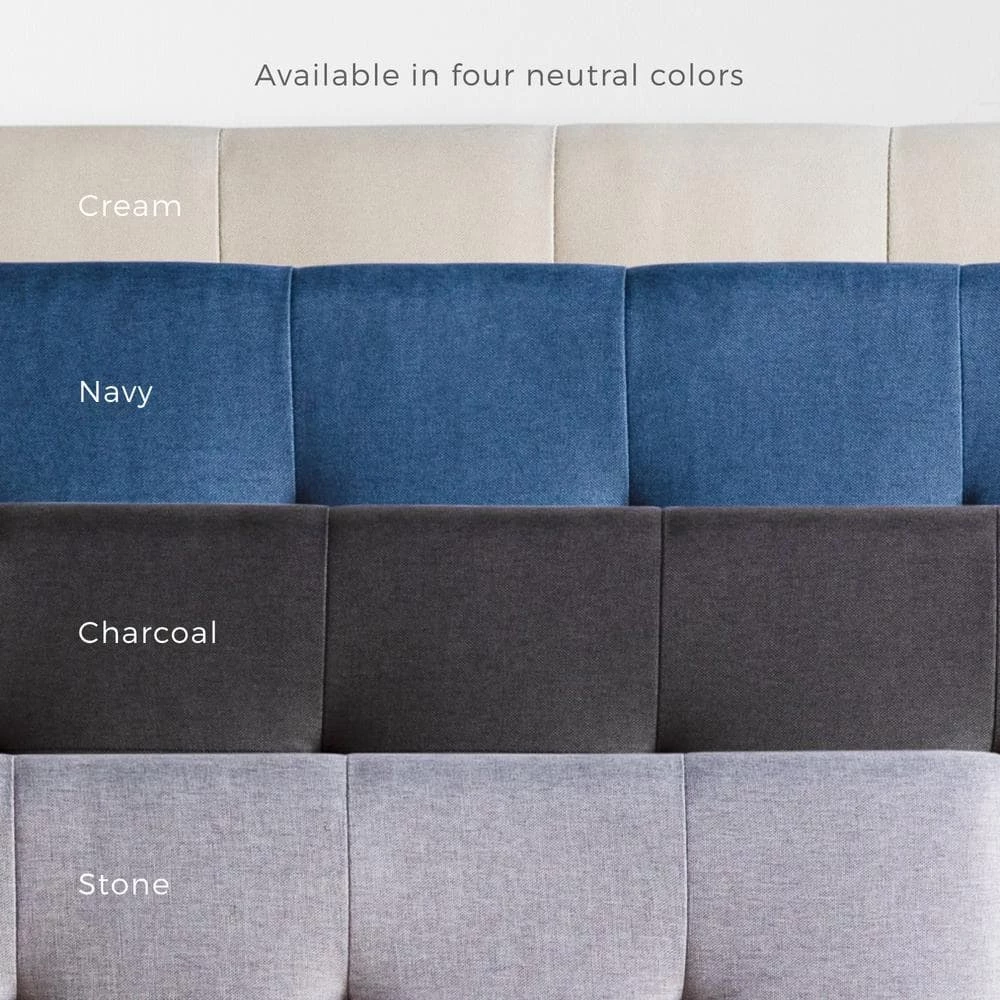 Ava Stone California King Upholstered Platform Bed with Slats by Brookside 7 Ava Stone California King Upholstered Platform Bed with Slats by Brookside - Image 5