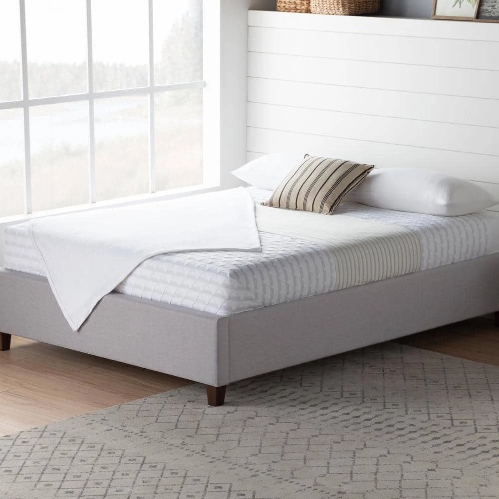 Ava Stone California King Upholstered Platform Bed with Slats by Brookside 10 Ava Stone California King Upholstered Platform Bed with Slats by Brookside - Image 8