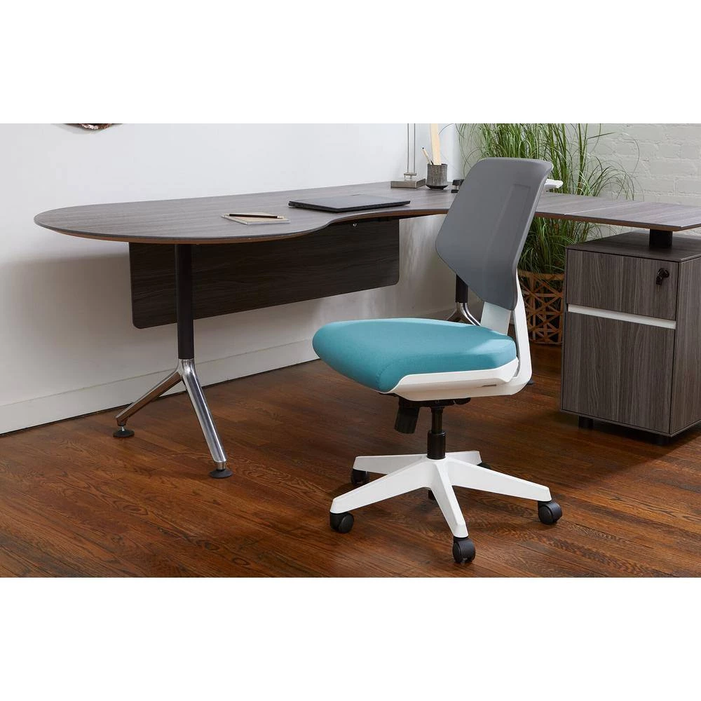 37 in. H Teal Adjustable Office Task Chair by Nyhus 7 37 in. H Teal Adjustable Office Task Chair by Nyhus - Image 5