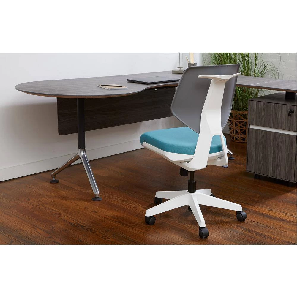 37 in. H Teal Adjustable Office Task Chair by Nyhus 6 37 in. H Teal Adjustable Office Task Chair by Nyhus - Image 4
