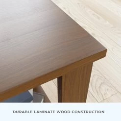 Elise 15.75 in. Walnut Classic Wood with Laminate Top End Table by Brookside -Cheap sumyeg Store walnut brookside end side tables bs0003ent16wn 1f 1000