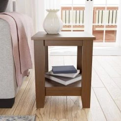 Elise 15.75 in. Walnut Classic Wood with Laminate Top End Table by Brookside -Cheap sumyeg Store walnut brookside end side tables bs0003ent16wn 31 1000