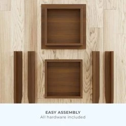 Elise 15.75 in. Walnut Classic Wood with Laminate Top End Table by Brookside -Cheap sumyeg Store walnut brookside end side tables bs0003ent16wn 4f 1000