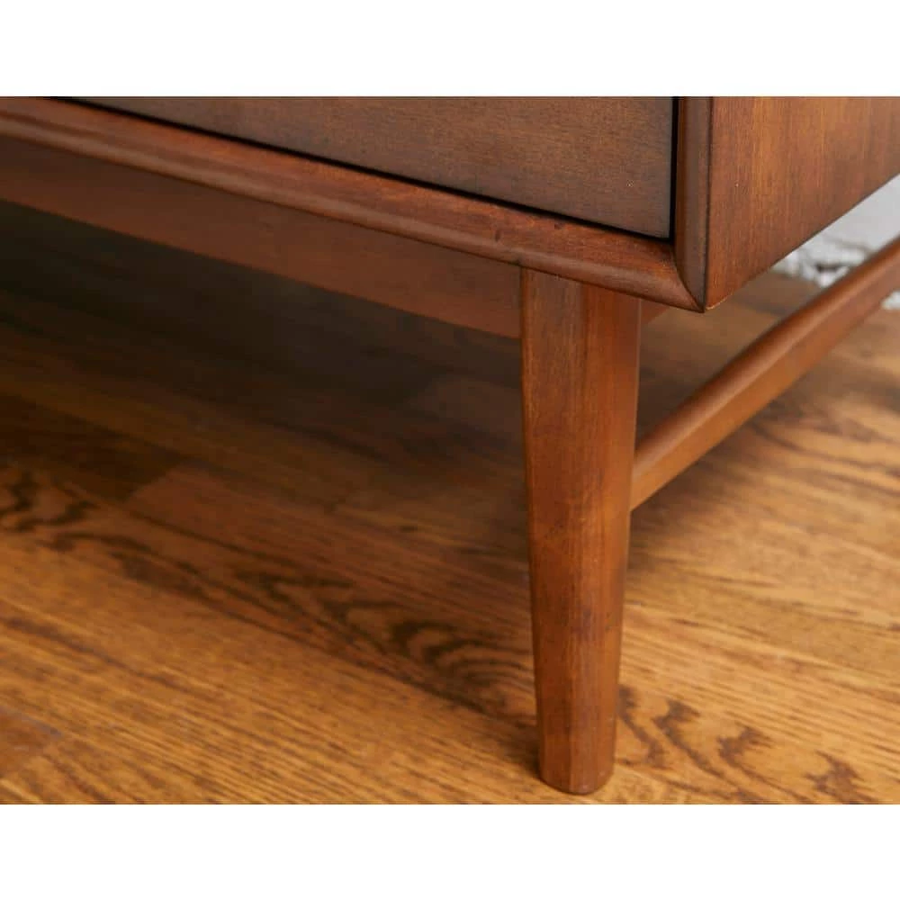 Altha 32 in. H x 18 in. H x 32 in. W Solid Wood Walnut 3-Drawer Chest by Nyhus 6 Altha 32 in. H x 18 in. H x 32 in. W Solid Wood Walnut 3-Drawer Chest by Nyhus - Image 4