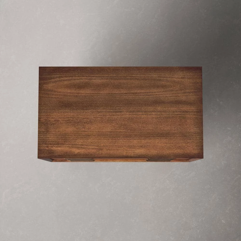 Altha 32 in. H x 18 in. H x 32 in. W Solid Wood Walnut 3-Drawer Chest by Nyhus 7 Altha 32 in. H x 18 in. H x 32 in. W Solid Wood Walnut 3-Drawer Chest by Nyhus - Image 5