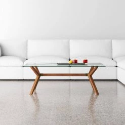 Marta 51 in. Walnut Mid-Century Style Rectangle Solid Wood Coffee Table with Glass Top by Nyhus 12 Marta 51 in. Walnut Mid-Century Style Rectangle Solid Wood Coffee Table with Glass Top by Nyhus -Cheap sumyeg Store walnut nyhus coffee tables hd 38132620 c3 1000