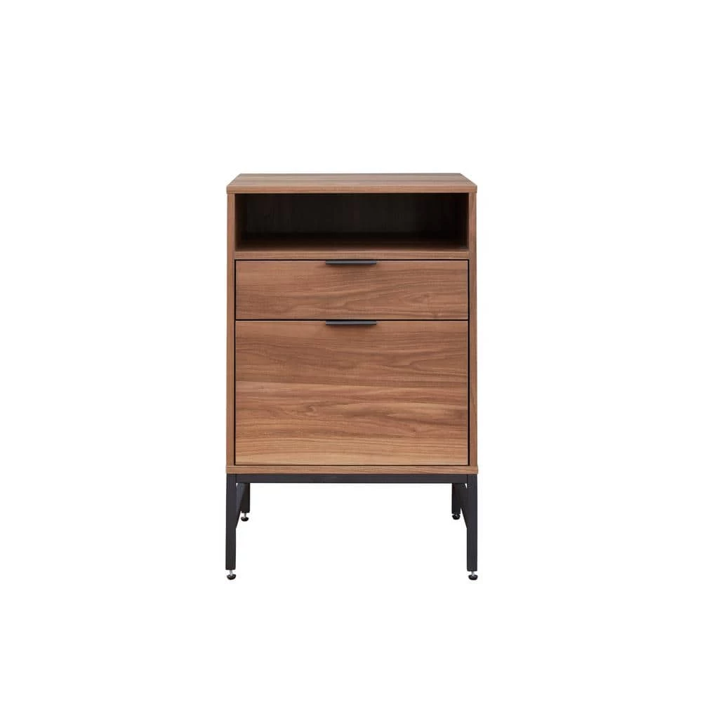Walnut High Pedestal 2-Drawer File Cabinet (20 in. W x 22 in. D x 31 in. H) by Nyhus 3 Walnut High Pedestal 2-Drawer File Cabinet (20 in. W x 22 in. D x 31 in. H) by Nyhus