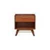 Marta 24in. Mid-Century Modern Style Solid Wood Nightstand with Drawer, Walnut by Nyhus