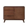 Afton 42 in. W x 18 in. D x 31.5 in. H Solid Wood Walnut 2-Section Sideboard by Nyhus