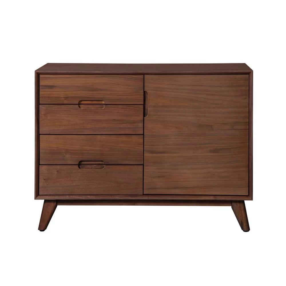 Afton 42 in. W x 18 in. D x 31.5 in. H Solid Wood Walnut 2-Section Sideboard by Nyhus 2 Afton 42 in. W x 18 in. D x 31.5 in. H Solid Wood Walnut 2-Section Sideboard by Nyhus