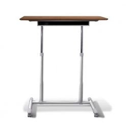 Octavia 42-in. Walnut Mobile Sit- Standing Desk with Silver Steel Base by Nyhus 15 Octavia 42-in. Walnut Mobile Sit- Standing Desk with Silver Steel Base by Nyhus -Cheap sumyeg Store walnut nyhus standing desks hd 56670000205 4f 1000