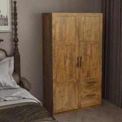 39.37 in. x 19.49 in. x 70.87 in. Walnut Wood Wardrobe Kitchen Cabinet Armoire with 2-Doors and 2-Drawers by sumyeg 27 39.37 in. x 19.49 in. x 70.87 in. Walnut Wood Wardrobe Kitchen Cabinet Armoire with 2-Doors and 2-Drawers by sumyeg -Cheap sumyeg Store walnut sumyeg armoires wardrobes sg 331jfs069 31 1000