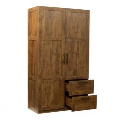 39.37 in. x 19.49 in. x 70.87 in. Walnut Wood Wardrobe Kitchen Cabinet Armoire with 2-Doors and 2-Drawers by sumyeg 25 39.37 in. x 19.49 in. x 70.87 in. Walnut Wood Wardrobe Kitchen Cabinet Armoire with 2-Doors and 2-Drawers by sumyeg -Cheap sumyeg Store walnut sumyeg armoires wardrobes sg 331jfs069 76 1000