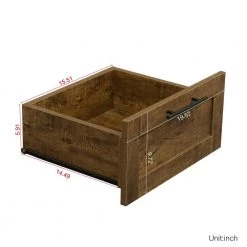 39.37 in. x 19.49 in. x 70.87 in. Walnut Wood Wardrobe Kitchen Cabinet Armoire with 2-Doors and 2-Drawers by sumyeg 24 39.37 in. x 19.49 in. x 70.87 in. Walnut Wood Wardrobe Kitchen Cabinet Armoire with 2-Doors and 2-Drawers by sumyeg -Cheap sumyeg Store walnut sumyeg armoires wardrobes sg 331jfs069 fa 1000