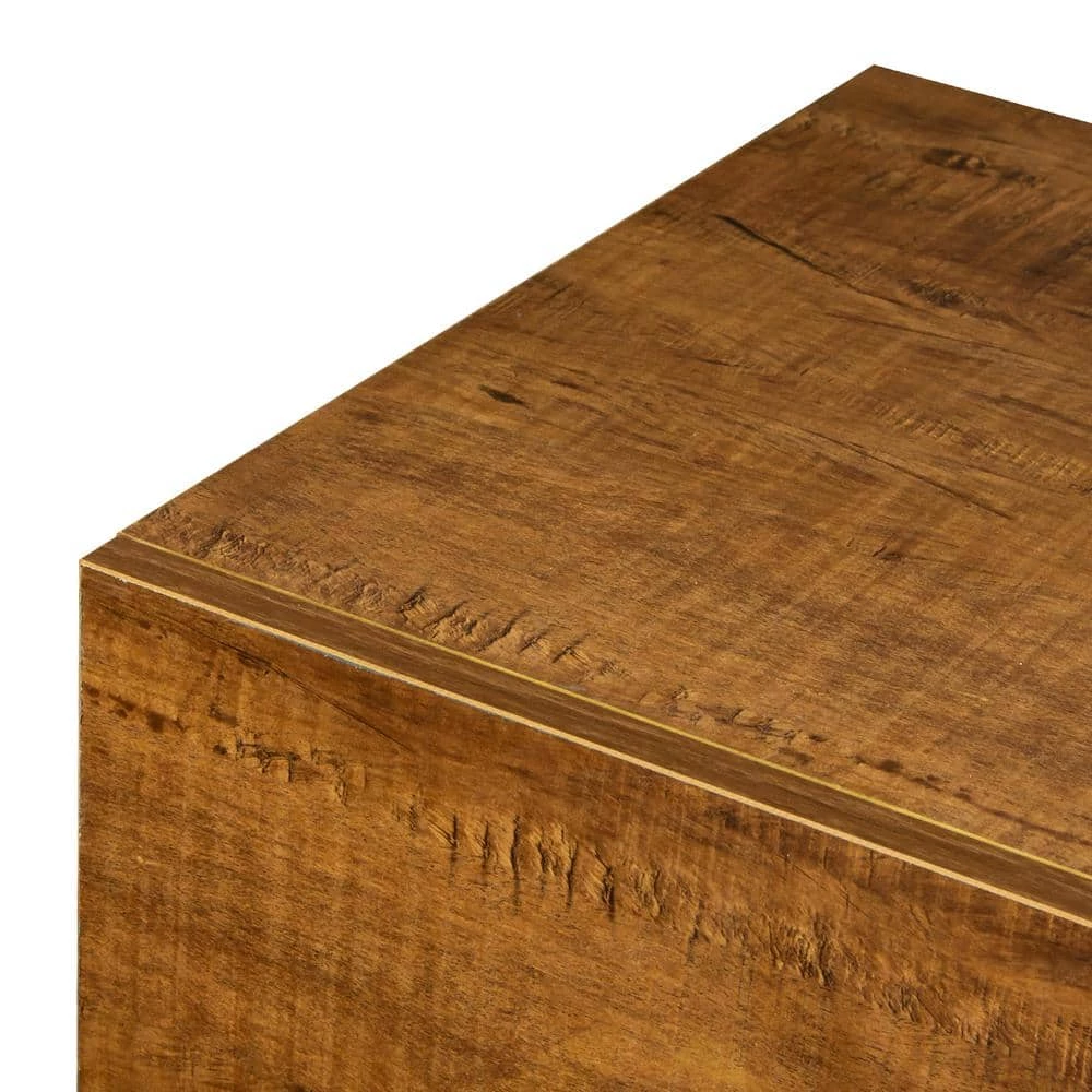 47.24 in. Wood Walnut UP and Down WALL-MOUNTED TV Stand Cabinet TV Console with 3-Drawers and LED Lights by sumyeg 12 47.24 in. Wood Walnut UP and Down WALL-MOUNTED TV Stand Cabinet TV Console with 3-Drawers and LED Lights by sumyeg - Image 10