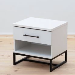 Eleanor 1-Drawer White Contemporary Nightstand 20 in. H x 20 in. W x 16 in. L by Brookside 23 Eleanor 1-Drawer White Contemporary Nightstand 20 in. H x 20 in. W x 16 in. L by Brookside -Cheap sumyeg Store white brookside nightstands bs0004ns100wh 31 1000