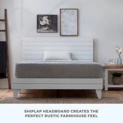 Sophia White Queen Shiplap Laminate Wood Panel Platform Bed Frame by Brookside 18 Sophia White Queen Shiplap Laminate Wood Panel Platform Bed Frame by Brookside -Cheap sumyeg Store white brookside platform beds bs0001lbdqqwh 1f 1000