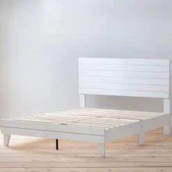 Sophia White Queen Shiplap Laminate Wood Panel Platform Bed Frame by Brookside 21 Sophia White Queen Shiplap Laminate Wood Panel Platform Bed Frame by Brookside -Cheap sumyeg Store white brookside platform beds bs0001lbdqqwh 31 1000
