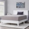 Penny White Wood Frame Queen Platform Bed with Double Framed Wood Headboard by Brookside 2 Penny White Wood Frame Queen Platform Bed with Double Framed Wood Headboard by Brookside -Cheap sumyeg Store white brookside platform beds bs00a3lbdqqwh 64 1000