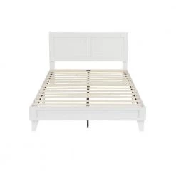 Penny White Wood Frame Queen Platform Bed with Double Framed Wood Headboard by Brookside 21 Penny White Wood Frame Queen Platform Bed with Double Framed Wood Headboard by Brookside -Cheap sumyeg Store white brookside platform beds bs00a3lbdqqwh 77 1000