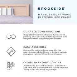 Penny White Wood Frame Queen Platform Bed with Double Framed Wood Headboard by Brookside 22 Penny White Wood Frame Queen Platform Bed with Double Framed Wood Headboard by Brookside -Cheap sumyeg Store white brookside platform beds bs00a3lbdqqwh c3 1000