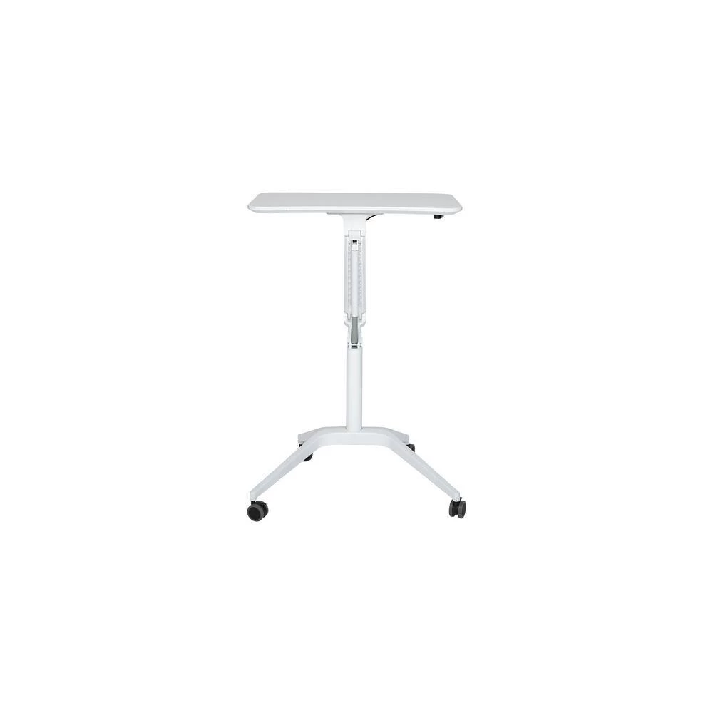 30 in. Height Adjustable Mobile Laptop Desk, White Lacquered Aluminum Base with MDF Top by Nyhus 5 30 in. Height Adjustable Mobile Laptop Desk, White Lacquered Aluminum Base with MDF Top by Nyhus - Image 3