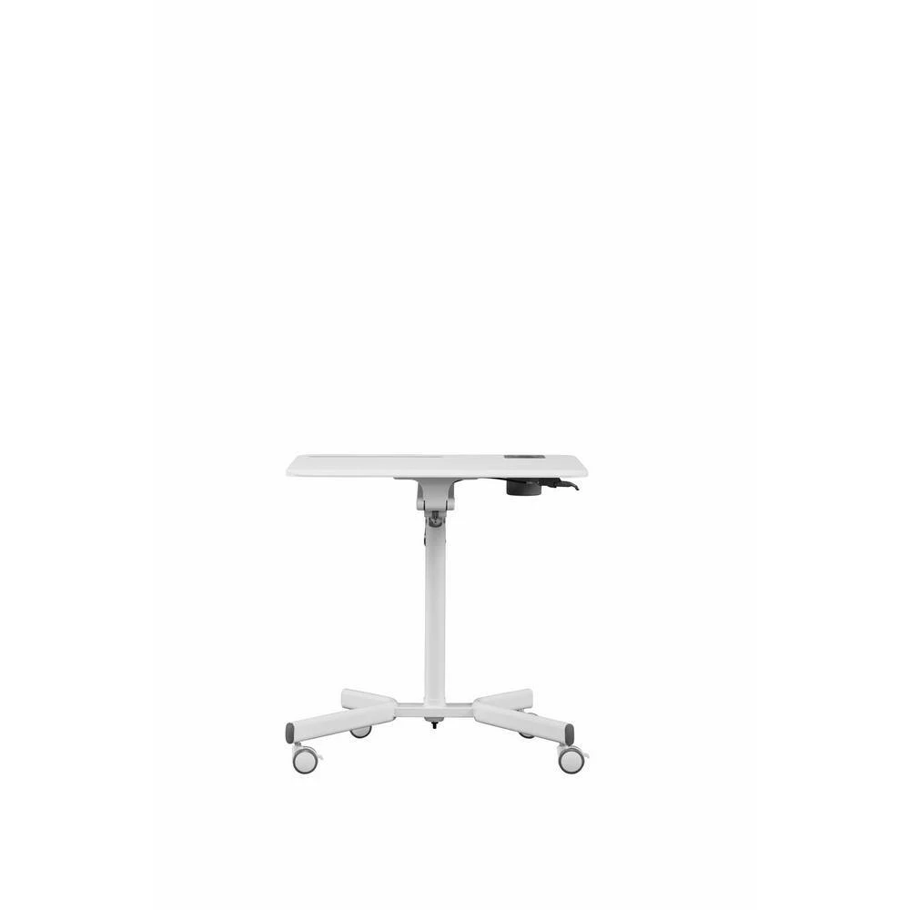 27.5 in. Mobile Workpad Modern Style Adjustable Height White PVC Laptop Desk by Nyhus 8 27.5 in. Mobile Workpad Modern Style Adjustable Height White PVC Laptop Desk by Nyhus - Image 6