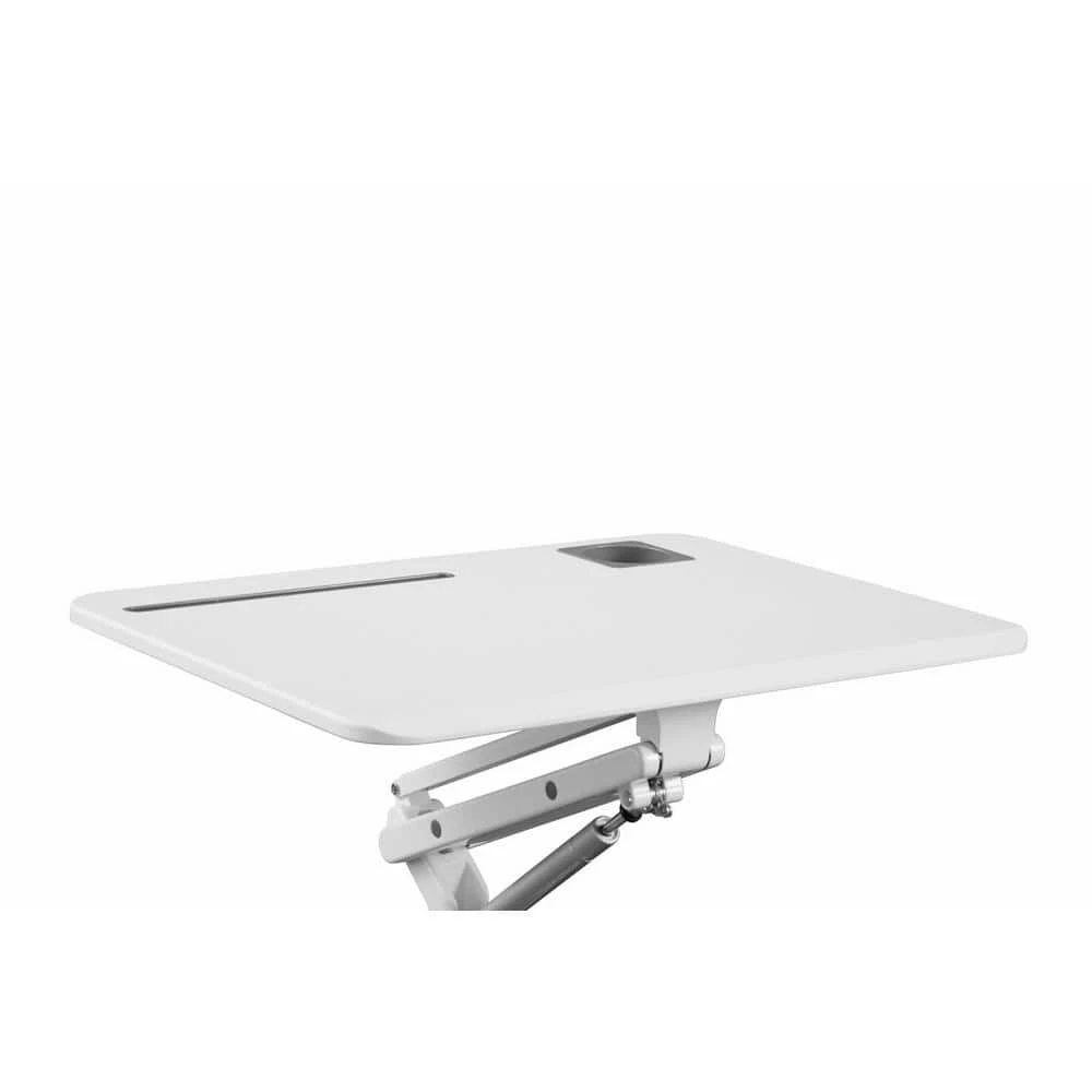 27.5 in. Mobile Workpad Modern Style Adjustable Height White PVC Laptop Desk by Nyhus 5 27.5 in. Mobile Workpad Modern Style Adjustable Height White PVC Laptop Desk by Nyhus - Image 3