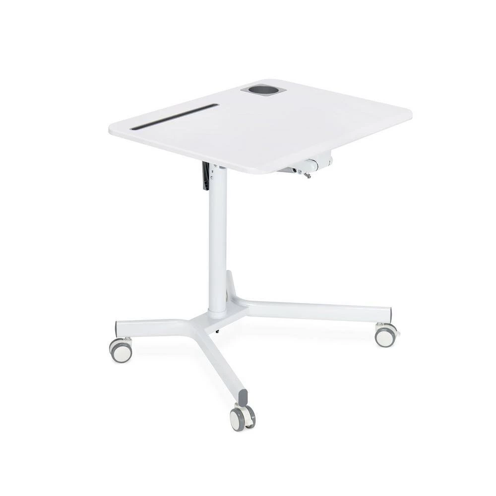 27.5 in. Mobile Workpad Modern Style Adjustable Height White PVC Laptop Desk by Nyhus 6 27.5 in. Mobile Workpad Modern Style Adjustable Height White PVC Laptop Desk by Nyhus - Image 4