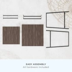 Eliza 22 in. White Oak Rectangle Metal and Wood End Table with Storage Shelf by Brookside 15 Eliza 22 in. White Oak Rectangle Metal and Wood End Table with Storage Shelf by Brookside -Cheap sumyeg Store white oak brookside end side tables bs0001ent00wh 4f 1000