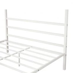 Metal Framed Classic Design Queen White Canopy Platform Bed with Headboard 63 in. W x 73.2 in. H by Polibi 18 Metal Framed Classic Design Queen White Canopy Platform Bed with Headboard 63 in. W x 73.2 in. H by Polibi -Cheap sumyeg Store white polibi canopy beds rs mfcpb w 44 1000