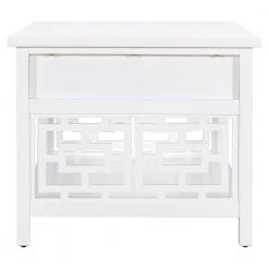 41.70 in. White Rectangle Wood Coffee Table With 2 drawers for Living room by Polibi -Cheap sumyeg Store white polibi coffee tables rs 417wrct fa 1000