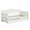 White Twin Wooden Daybed with Trundle Bed (78.2 in. L x 42.3 in. W x 35.4 in. H) by Polibi 1 White Twin Wooden Daybed with Trundle Bed (78.2 in. L x 42.3 in. W x 35.4 in. H) by Polibi -Cheap sumyeg Store white polibi daybeds rs twdotb w 64 1000