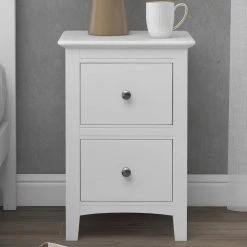 Chic White Solid Wood Nightstand End Table with 2-Drawers (12.2 in. L x 14.1 in. W x 22.24 in. H) by Polibi 17 Chic White Solid Wood Nightstand End Table with 2-Drawers (12.2 in. L x 14.1 in. W x 22.24 in. H) by Polibi -Cheap sumyeg Store white polibi nightstands rs cwswn t 31 1000