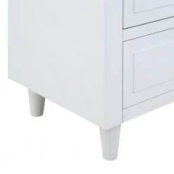 Modern White 3-Drawer Exquisite Solid Wood Cabinet Nightstand (28.1 in. H x 27.9 in. W x 16.9 in. D) by Polibi 17 Modern White 3-Drawer Exquisite Solid Wood Cabinet Nightstand (28.1 in. H x 27.9 in. W x 16.9 in. D) by Polibi -Cheap sumyeg Store white polibi nightstands rs mwdesw w c3 1000