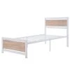 Metal and Wood Twin White Platform Bed with Headboard and Footboard 39 in. W x 39.5 in. H by Polibi 1 Metal and Wood Twin White Platform Bed with Headboard and Footboard 39 in. W x 39.5 in. H by Polibi -Cheap sumyeg Store white polibi platform beds rs mwbf w 64 1000