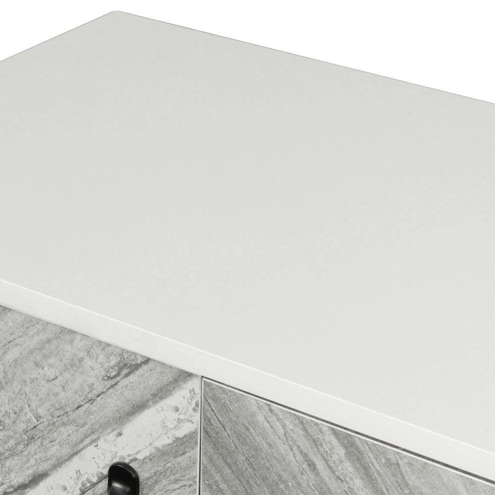 Freestanding Modern White Buffet Cabinet Sideboard Storage Cabinet Entryway Floor Cabinet with 2-Doors by sumyeg 10 Freestanding Modern White Buffet Cabinet Sideboard Storage Cabinet Entryway Floor Cabinet with 2-Doors by sumyeg - Image 9