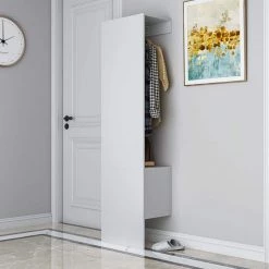 20.5 x 13.8 x 76 in. White Wood Armoire Open Wardrobe Closet Organize with Drawers by sumyeg 14 20.5 x 13.8 x 76 in. White Wood Armoire Open Wardrobe Closet Organize with Drawers by sumyeg -Cheap sumyeg Store white sumyeg armoires wardrobes sg 331jf4245 1f 1000