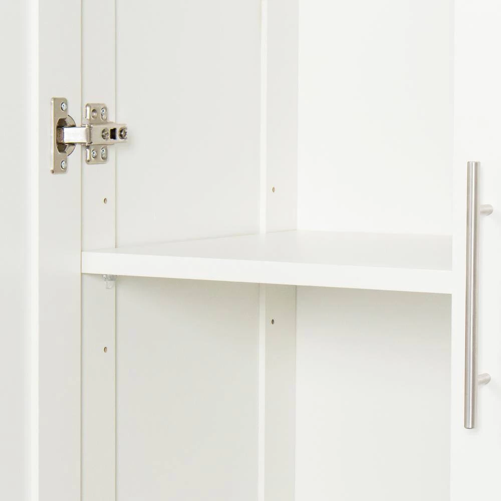 29.53 in. x 15.75 in. x 70.87 in. White Wood Armoires Wardrobe Kitchen Cabinet with 2-Doors and 3-Partitions by sumyeg 11 29.53 in. x 15.75 in. x 70.87 in. White Wood Armoires Wardrobe Kitchen Cabinet with 2-Doors and 3-Partitions by sumyeg - Image 10