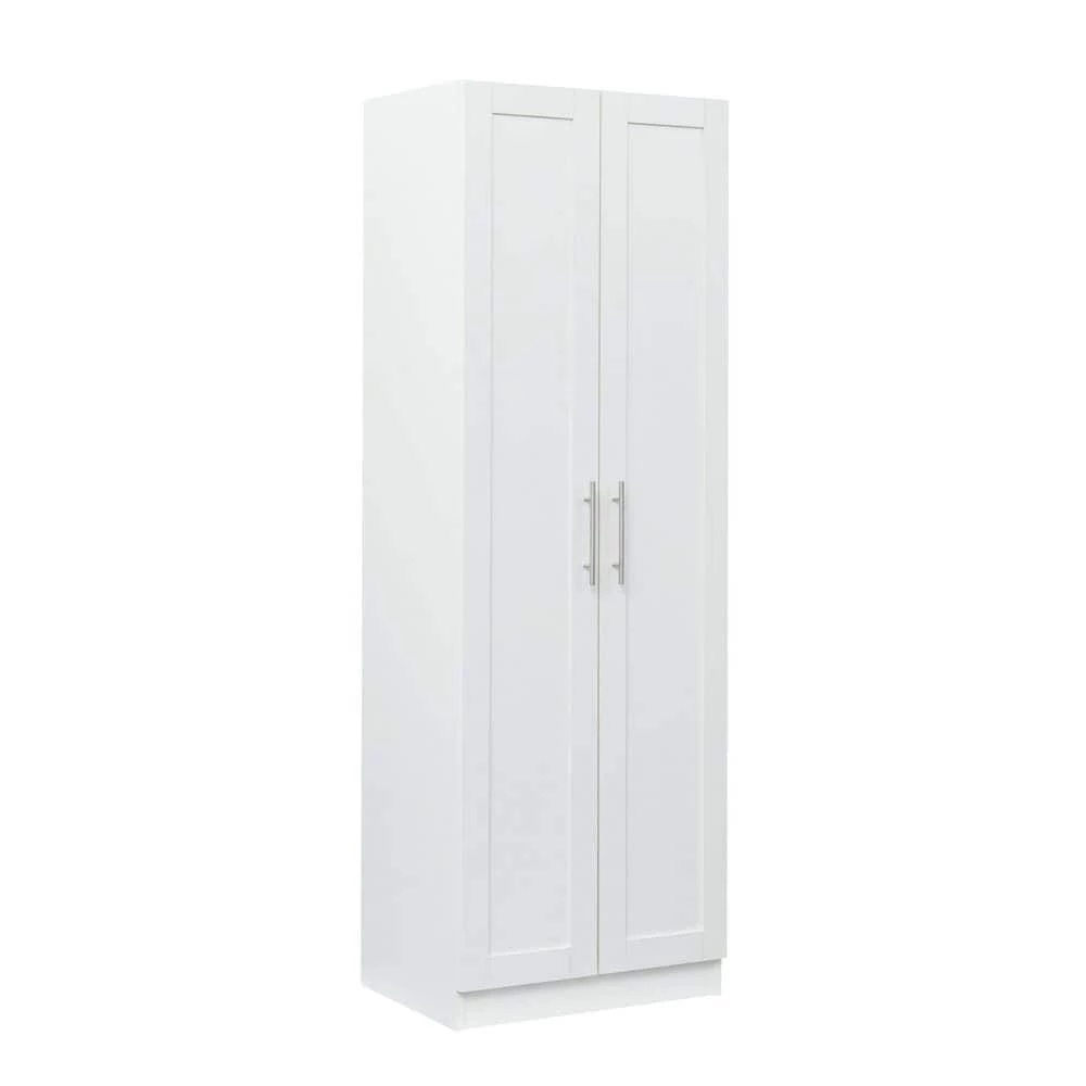 23.62 in. x 16.93 in. x 70.87 in. Wood White Armoires Wardrobe Kitchen Cabinet with 2-Doors and 4-Storage Spaces by sumyeg 6 23.62 in. x 16.93 in. x 70.87 in. Wood White Armoires Wardrobe Kitchen Cabinet with 2-Doors and 4-Storage Spaces by sumyeg - Image 4
