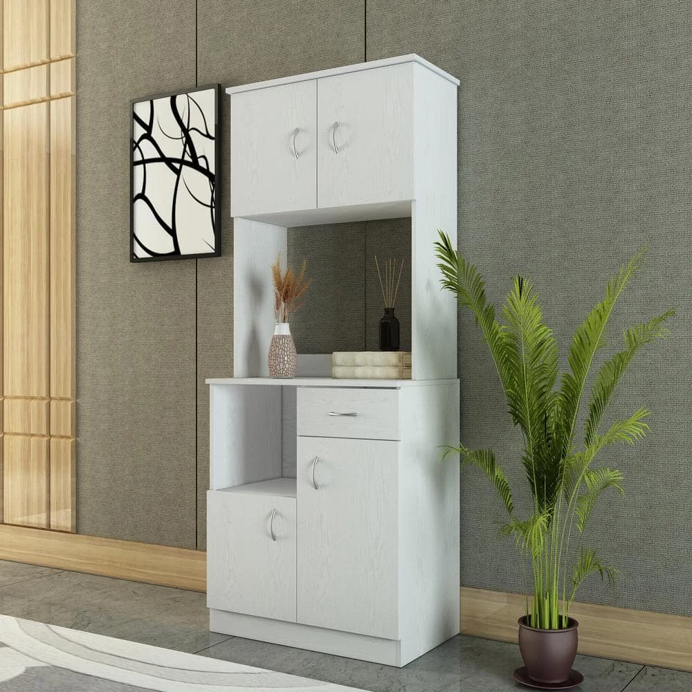 White Oak Modern Kitchen Pantry Buffet Cabinet Storage Sideboard with Doors and Shelves by sumyeg 4 White Oak Modern Kitchen Pantry Buffet Cabinet Storage Sideboard with Doors and Shelves by sumyeg - Image 2