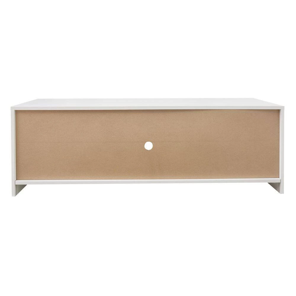 47 in. White LED TV Stand Cabinet Entertainment Center Media Console Table Fits TV's up to 55 in. with 2 Storage Drawers by sumyeg 9 47 in. White LED TV Stand Cabinet Entertainment Center Media Console Table Fits TV's up to 55 in. with 2 Storage Drawers by sumyeg - Image 7
