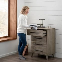 Emery 4-Drawer Wood Dresser (16 in. L x 25 in. W x 36 in. H) by Brookside 18 Emery 4-Drawer Wood Dresser (16 in. L x 25 in. W x 36 in. H) by Brookside -Cheap sumyeg Store wood brookside chest of drawers bs0001wa4d 1d 1000