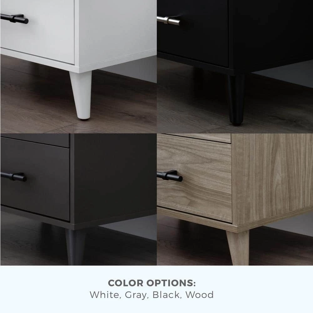 Emery 4-Drawer Wood Dresser (16 in. L x 25 in. W x 36 in. H) by Brookside 10 Emery 4-Drawer Wood Dresser (16 in. L x 25 in. W x 36 in. H) by Brookside - Image 8