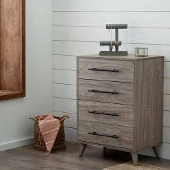 Emery 4-Drawer Wood Dresser (16 in. L x 25 in. W x 36 in. H) by Brookside 24 Emery 4-Drawer Wood Dresser (16 in. L x 25 in. W x 36 in. H) by Brookside -Cheap sumyeg Store wood brookside chest of drawers bs0001wa4d d4 1000