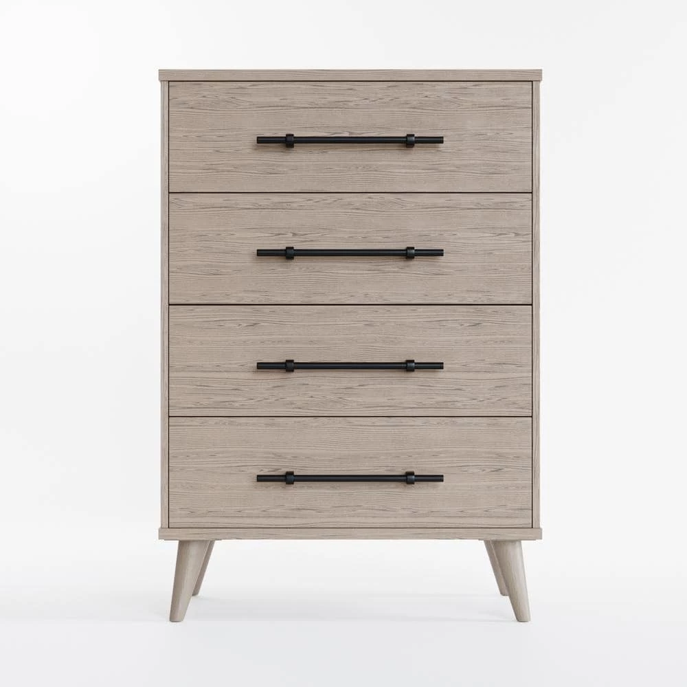 Emery 4-Drawer Wood Dresser (16 in. L x 25 in. W x 36 in. H) by Brookside 4 Emery 4-Drawer Wood Dresser (16 in. L x 25 in. W x 36 in. H) by Brookside - Image 2