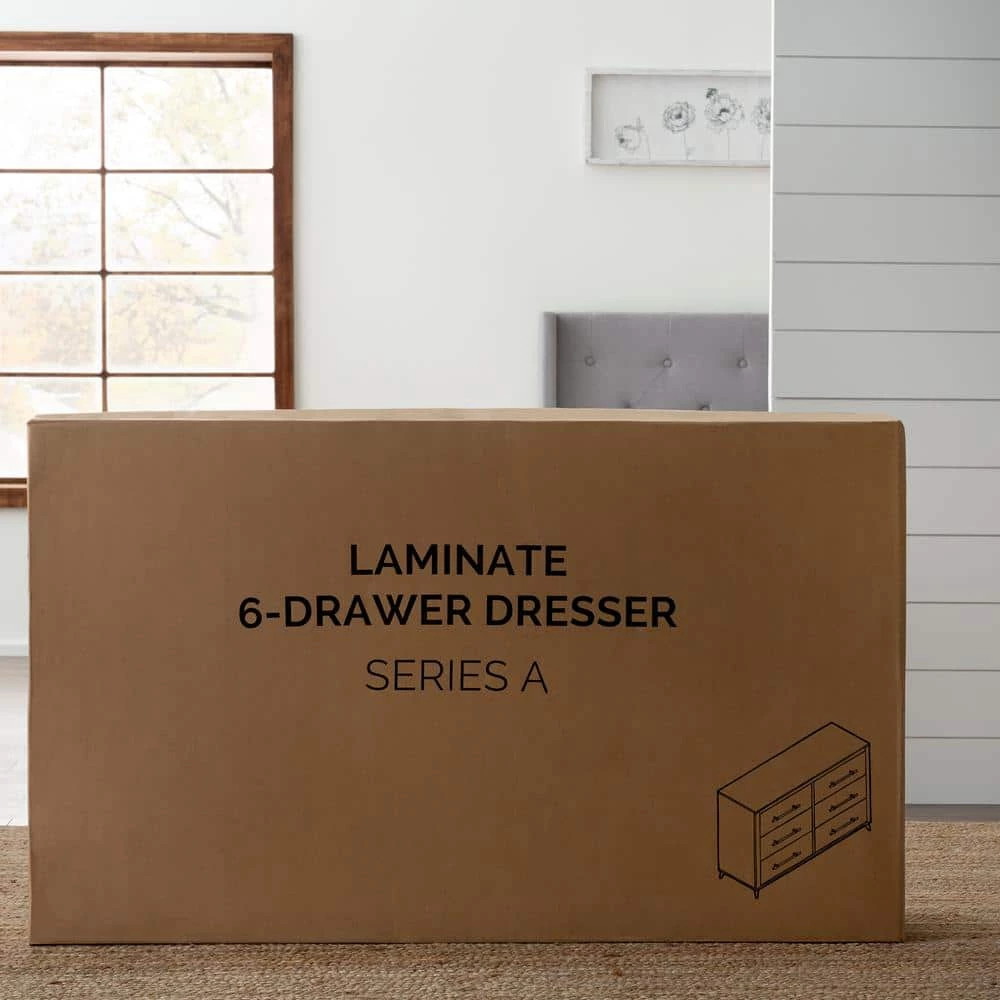 Emery 6-Drawer Wood Dresser (36 in. H x 55 in. W x 16 in. D) by Brookside 13 Emery 6-Drawer Wood Dresser (36 in. H x 55 in. W x 16 in. D) by Brookside - Image 11