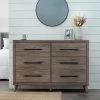 Emery 6-Drawer Wood Dresser (36 in. H x 55 in. W x 16 in. D) by Brookside -Cheap sumyeg Store wood brookside dressers bs0001wa6d 64 1000
