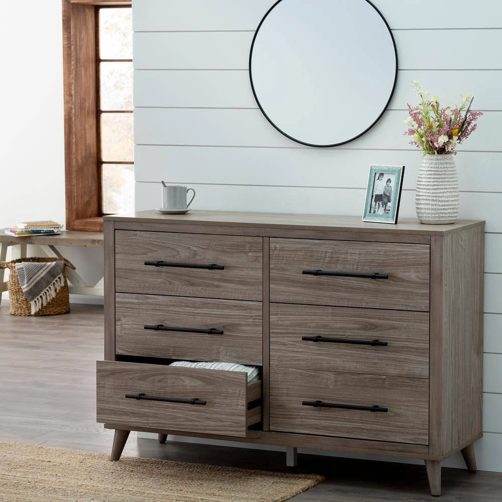 Emery 6-Drawer Wood Dresser (36 in. H x 55 in. W x 16 in. D) by Brookside 12 Emery 6-Drawer Wood Dresser (36 in. H x 55 in. W x 16 in. D) by Brookside - Image 10