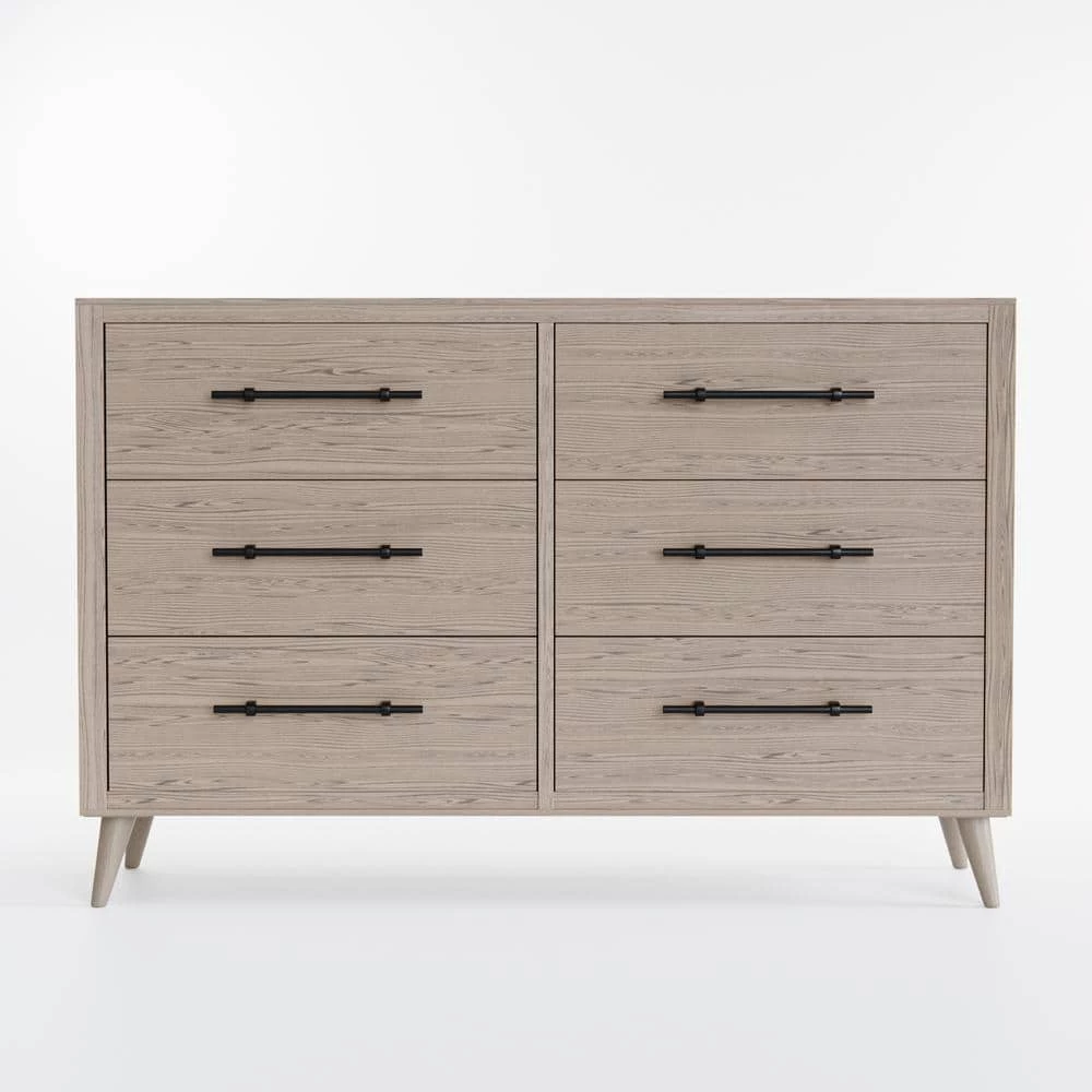 Emery 6-Drawer Wood Dresser (36 in. H x 55 in. W x 16 in. D) by Brookside 4 Emery 6-Drawer Wood Dresser (36 in. H x 55 in. W x 16 in. D) by Brookside - Image 2
